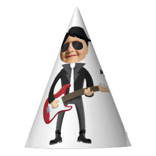 Kids 🎸 🤣 Rockstar Birthday Gitarre Funky Fun Partyhütchen