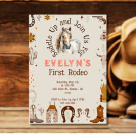 Kids Rodeo Cowboy Rustikaler Western Einladung