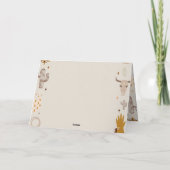 Kids Rodeo Cowboy Rustikaler Western Einladung (Rückseite)