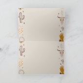 Kids Rodeo Cowboy Rustikaler Western Einladung (Innenseite)