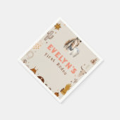 Kids Rodeo Cowboy Rustikaler Western Serviette (Ecke)