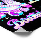 Kids Rolling Into 4 Roller Skating 4th Birthday Gi Poster (Ecke)