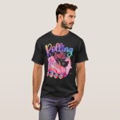 Kids Rolling Into 7 Roller Skating 7th Birthday Pa T-Shirt (Vorne ganz)