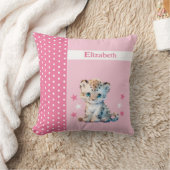 Kid's room add name niedlich leopard pink kissen (Decke)