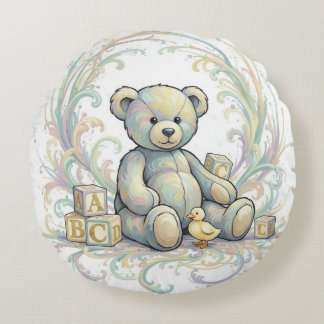 Kids Room Bear Round Cushion Rundes Kissen