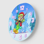 Kids Room Decor Round Clock Große Wanduhr (Winkel)