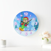 Kids Room Decor Round Clock Große Wanduhr (Zuhause)