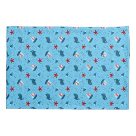 Kid's Room Nautical Marine Sailboat Whale Starfish Kissenbezug