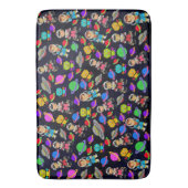 Kids Room Retro Roboter und Astronauten Badematte (Vorderseite Vertikal)