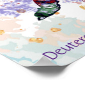 Kids Room Scripting God Lieben You Hockey Player Poster (Ecke)