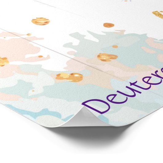 Kids Room Scripting God Lieben You Wolf Tier Poster (Ecke)