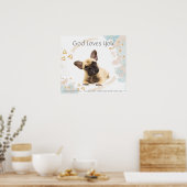Kids Room Scripting, Gott Lieben Sie Französisch B Poster (Küche)