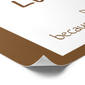 Kids Room Scripting, Gott Lieben Sie mögen Affen Poster (Ecke)