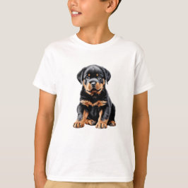 Kid's Rottweiler Puppy T - Shirt