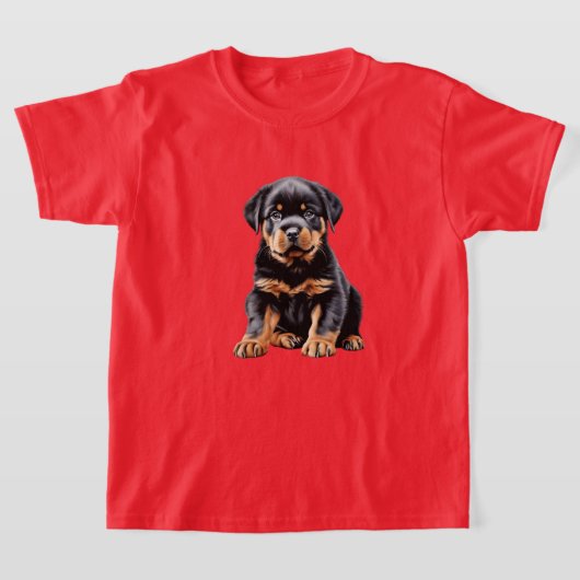Kid's Rottweiler Puppy T - Shirt (Ablage )