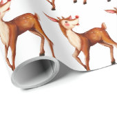 Kids Rudolph das rote Rentierwackelpapier Geschenkpapier (Rolleneckpunkt)
