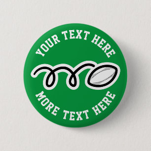 Kid's rugby Birthday Party favorisiert benutzerdef Button