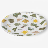 Kid's Safari Birthday Party Pappteller (Schrägansicht)