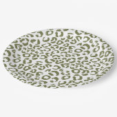 Kid's Safari Leopard Birthday Party Pappteller (Schrägansicht)