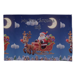 Kids' Santa Rudolph Standard Pillowcase Kissenbezug