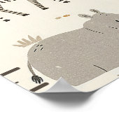 Kid's Savanna Sunrise Safari Growth Chart ID1259 Poster (Ecke)
