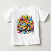 Kids & School Bus Back to School Bash Baby T-shirt (Vorderseite)