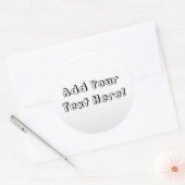 Kids-Schullabel mit Personalisiertem Namen Runder Aufkleber (Umschlag)