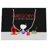 Kids Science Labrador Party Große Geschenktüte (Vorderseite)