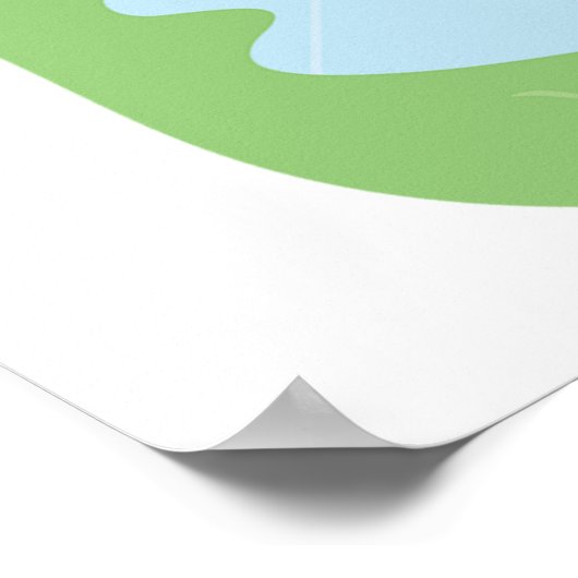 Kids Science Nature Study in Rain Poster (Ecke)