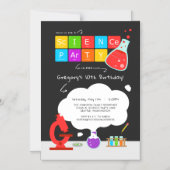 Kids Science Party Magneteinladung (Vorderseite)