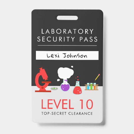 "Kids Science Party Security Pass" Ausweis (Vorderseite)
