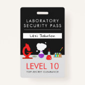 "Kids Science Party Security Pass" Ausweis (Vorderseite)