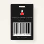 "Kids Science Party Security Pass" Ausweis (Rückseite)