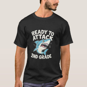 Kids-Shark bereit, die 2. Klasse Zweite Erste anzu T-Shirt