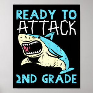 Kids Shark ist bereit, die zweite Stufe anzugreife Poster