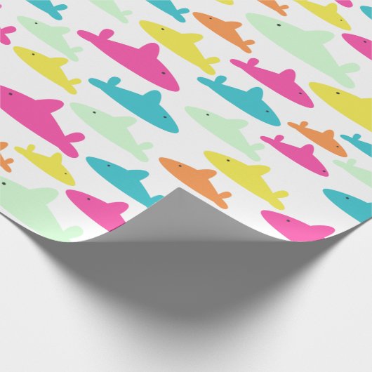 Kids Shark Pattern Geschenkpapier (Ecke)
