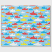 Kids Shark Pattern Geschenkpapier (Flach)