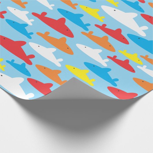 Kids Shark Pattern Geschenkpapier (Ecke)