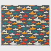 Kids Shark Pattern Geschenkpapier (Flach)