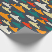Kids Shark Pattern Geschenkpapier (Ecke)