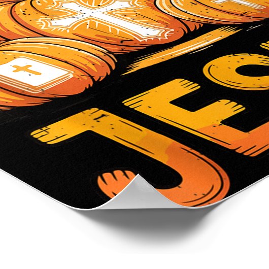 Kids Shine With The Light Of Jesus Funny Christian Poster (Ecke)