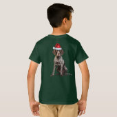 Kids Shorthair Pointer Dog Lover Funny Christmas T-Shirt (Schwarz voll)