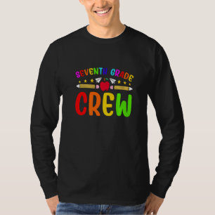 Kids Siebte Klasse Crew Erster Tag Cute Zurück zur T-Shirt