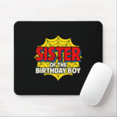 Kids Sister Of The Birthday Boy Sder Theme Party M Mousepad (Mit Mouse)