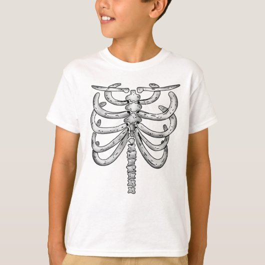 Kids Skeleton Halloween (Front) T-Shirt (Vorderseite)