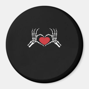 Kids Skeleton Hand Heart Valentinstag Coole Klasse Magnet