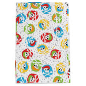 Kids SKULL Party Pirate Medium Geschenktasche Mittlere Geschenktüte (Vorderseite)