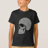 Kids Skull T Shirt - Intricate Abstract Red Skull (Vorderseite)