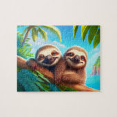 Kids Sloths Jigsaw Puzzle - Tropical (Horizontal)