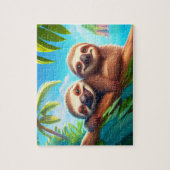 Kids Sloths Jigsaw Puzzle - Tropical (Vertikal)